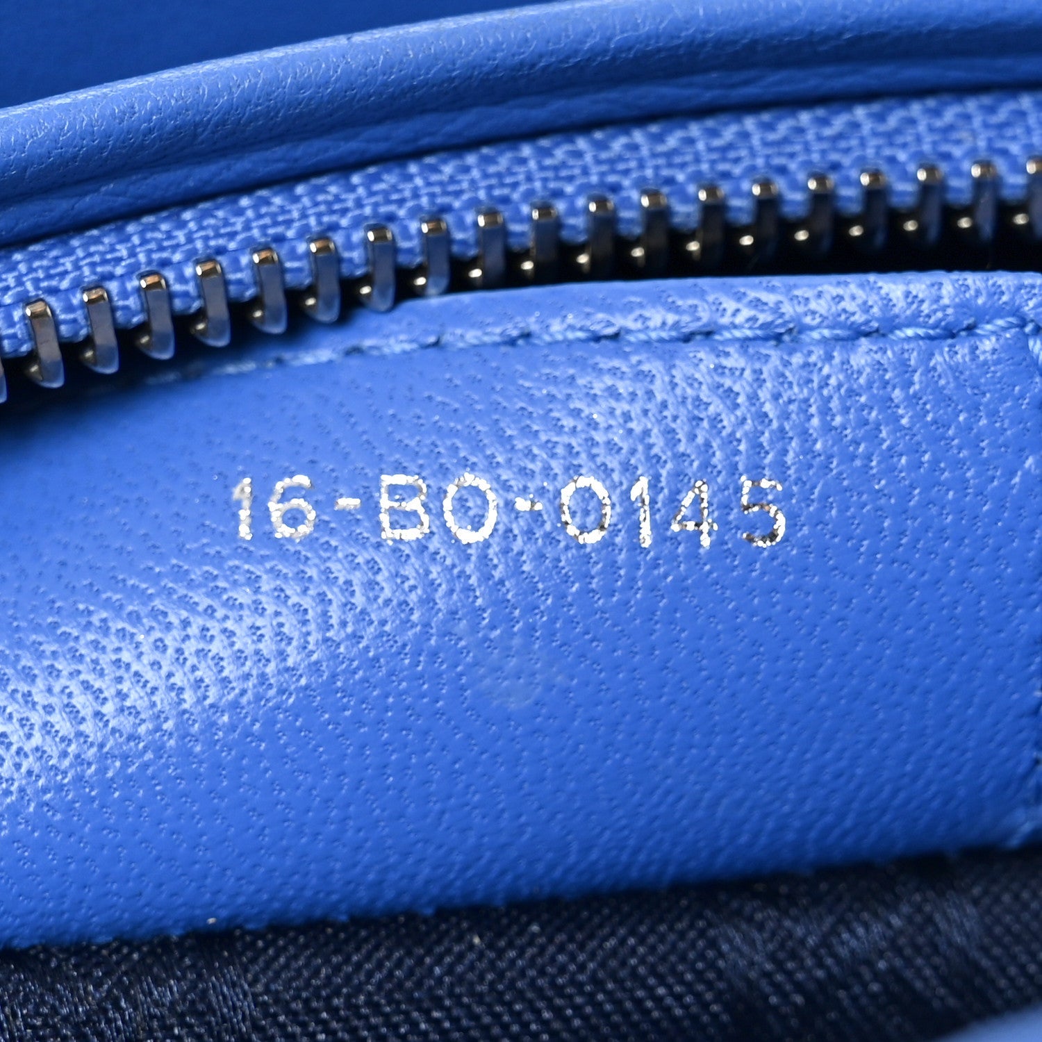 Lambskin Cannage Medium Lady D1OR Blue Persan