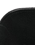 Caviar Quilted Business Affinity Clutch With Chain Black