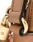 Pebbled Calfskin Small Soho Disco Bag Camelia
