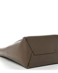 Soft Grained Calfskin Sangle Bucket Bag Taupe