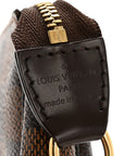 Damier Ebene Complice Trunks and Bags Mini Pochette Accessories Red