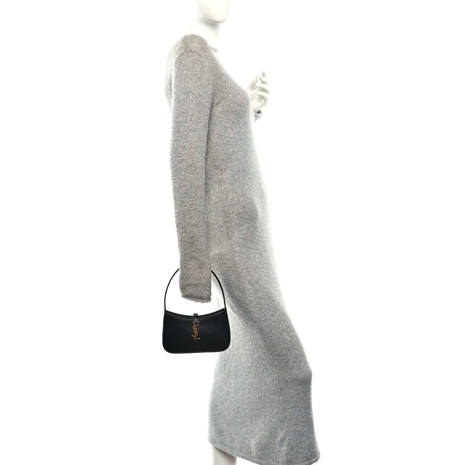 Smooth Calfskin Le 5 A 7 Mini Hobo Black