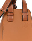Grained Calfskin Mini Hammock Shoulder Bag Light Caramel