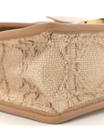 Raffia Calfskin 30 Montaigne Flap Bag Beige