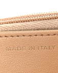 Caviar Quilted Wallet on Chain WOC Beige