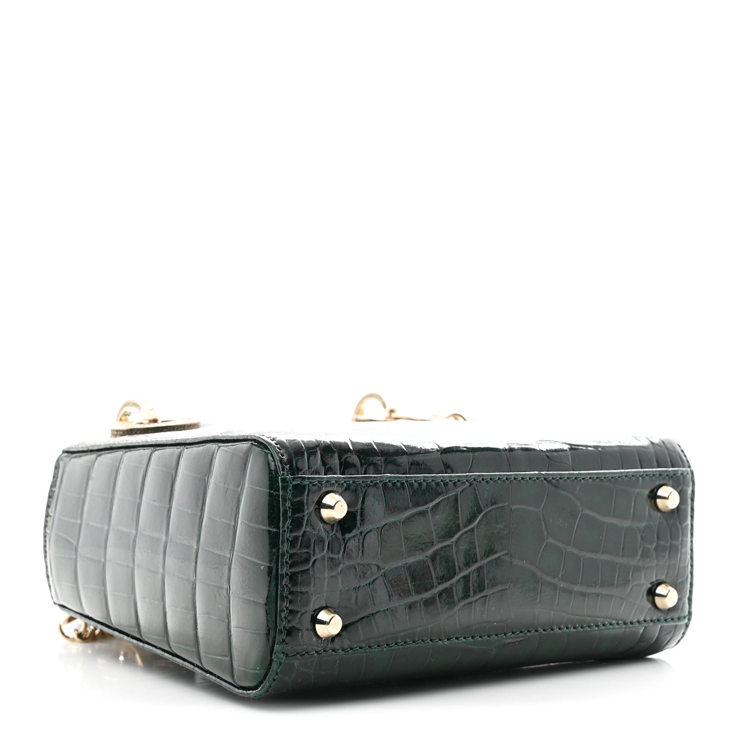 Alligator Crystal Mini Lady D1OR Dark Green