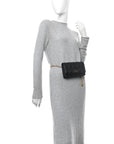 Supple Calfskin Caro Belt Bag Black