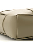 Lambskin Maxi Intrecciato Cassette Camera Bag Travertine