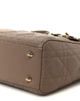 Lambskin Cannage Small My ABCD1OR Lady D1OR Warm Taupe