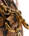 Snakeskin GG Ophidia Round Crossbody Bag