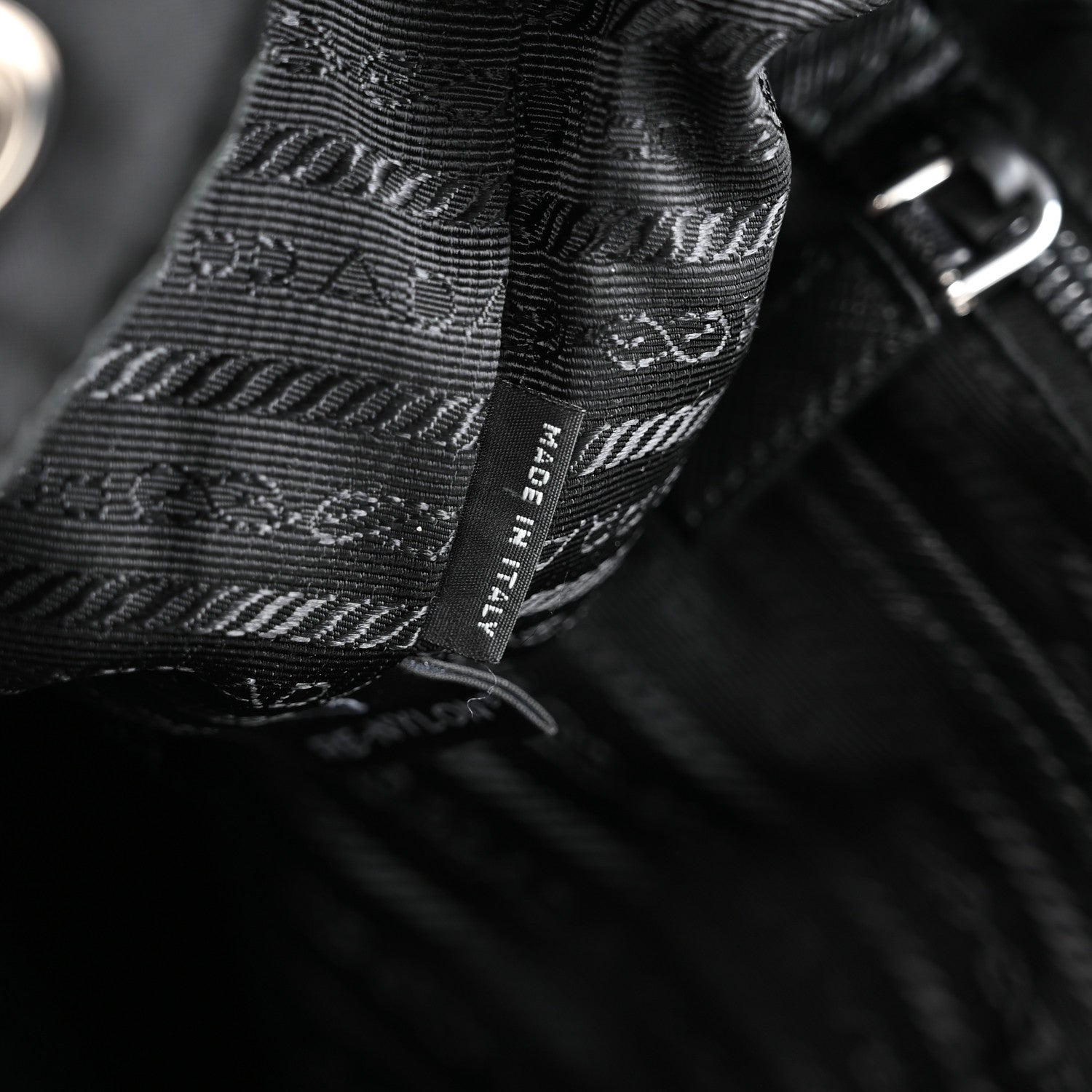 Re-Nylon Vela Saffiano Medium Backpack Black
