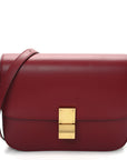 Smooth Calfskin Medium Classic Box Flap Bag Red