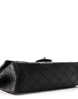 Aged Calfskin Quilted 2.55 Reissue 225 Flap  Black