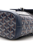 Goyardine Calfskin Mini Alpin Backpack Navy