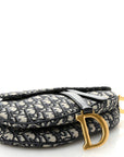 Oblique Saddle Bag Blue