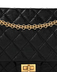 Aged Calfskin Quilted 2.55 Reissue 226 Flap Black