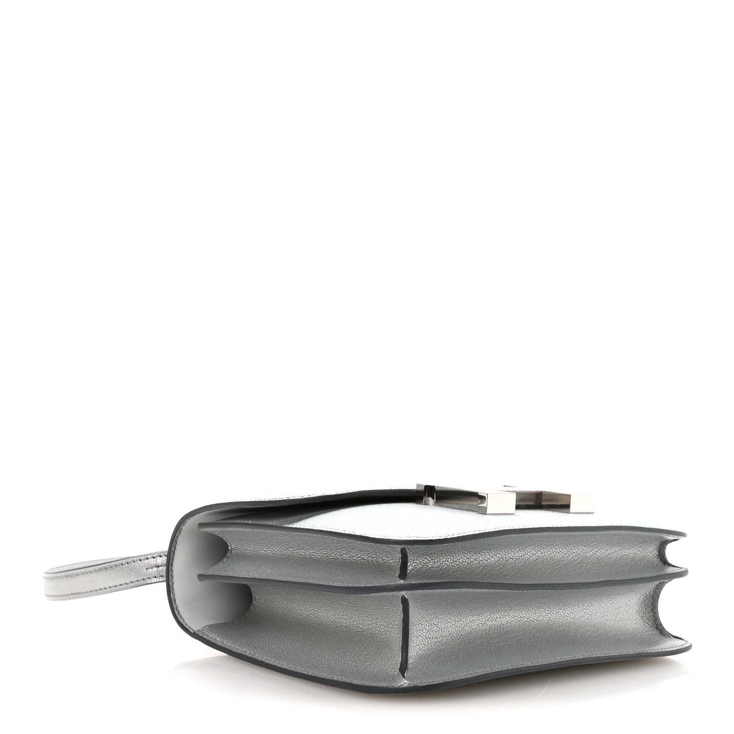 Metallic Chevre Chamkilight Constance 18 Argent