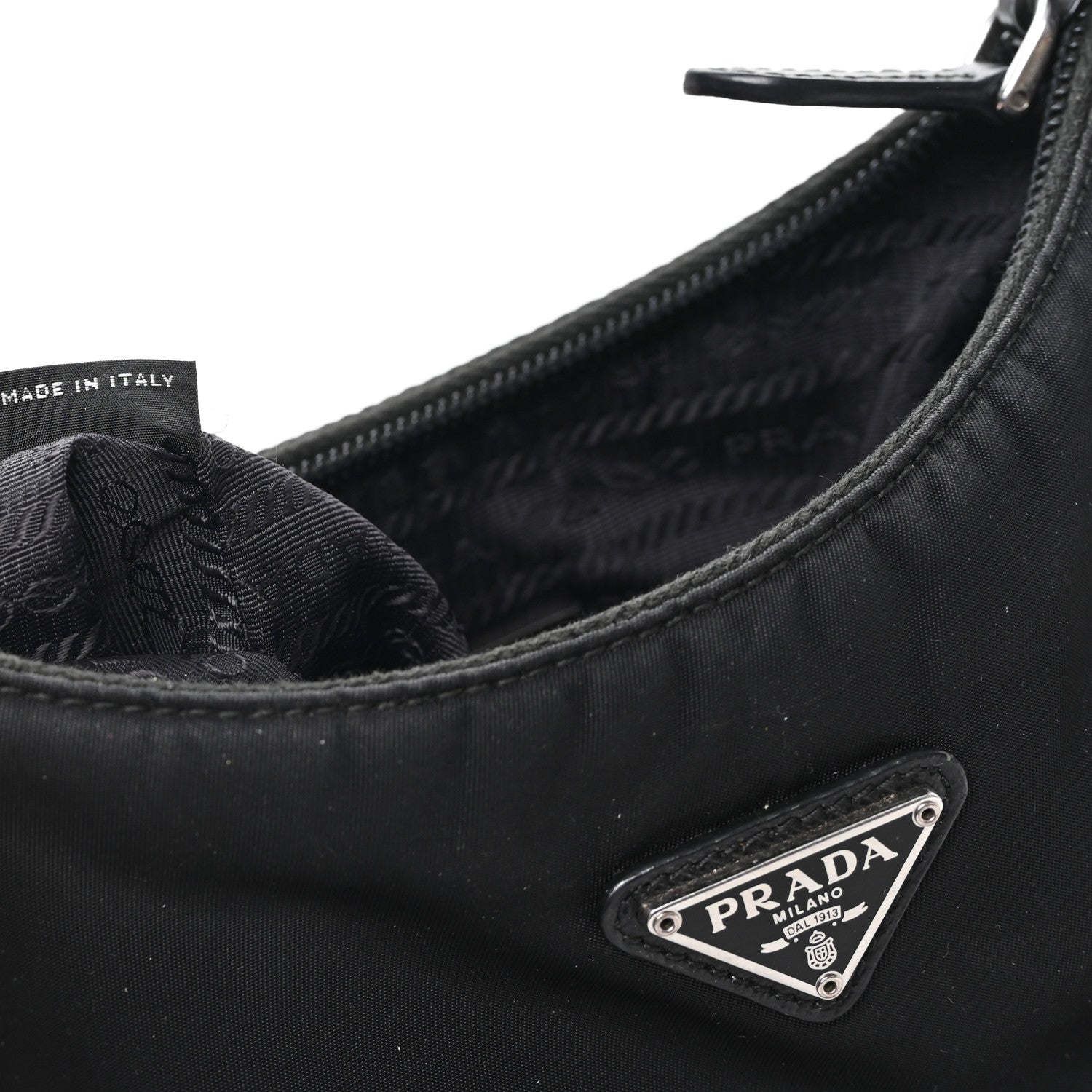Tessuto Nylon Mini Re-Edition 2000 Bag Black