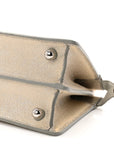 Stingray Shiny Nappa Petite Peekaboo I SEE U Satchel Beige