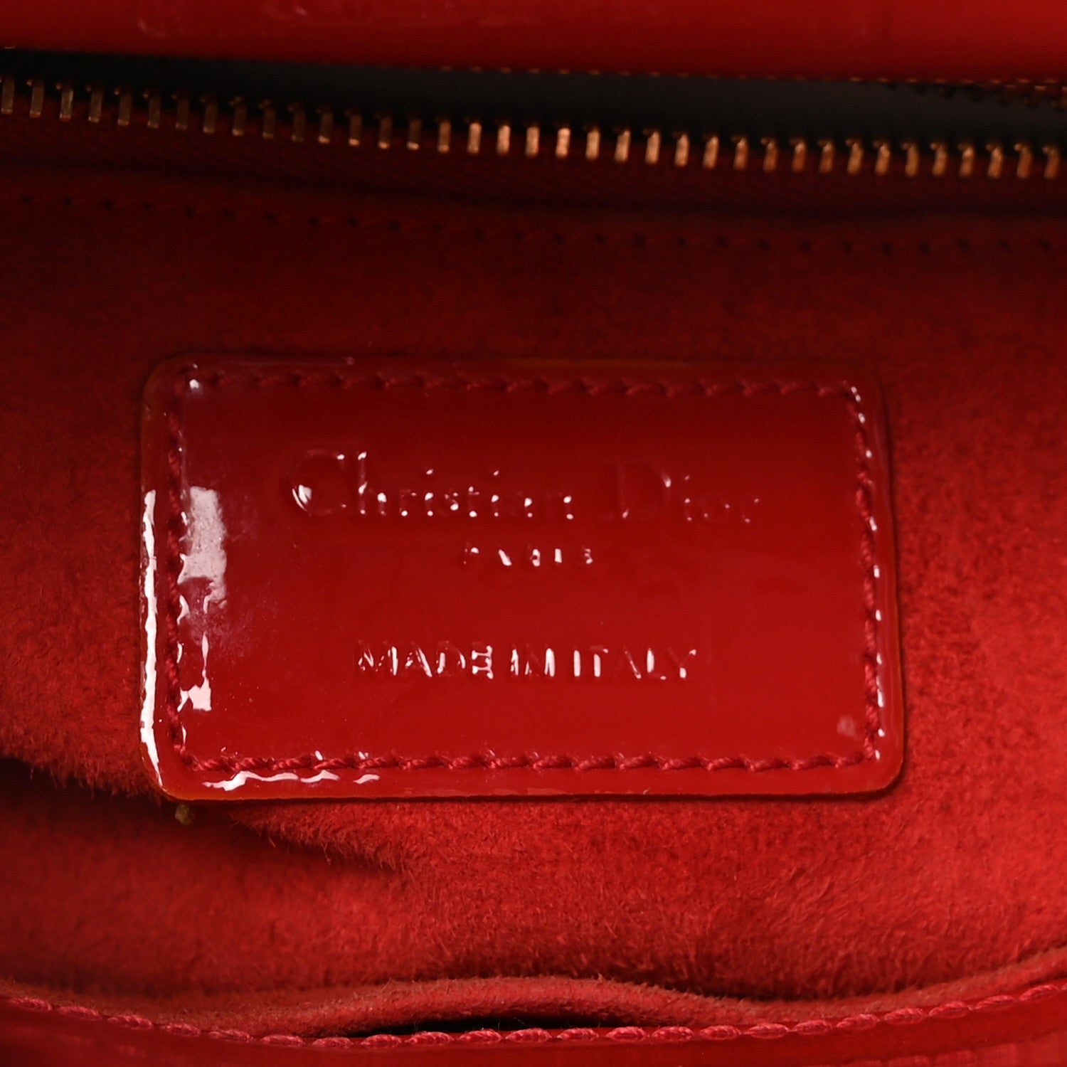 Patent Cannage Small Lady D1OR Red