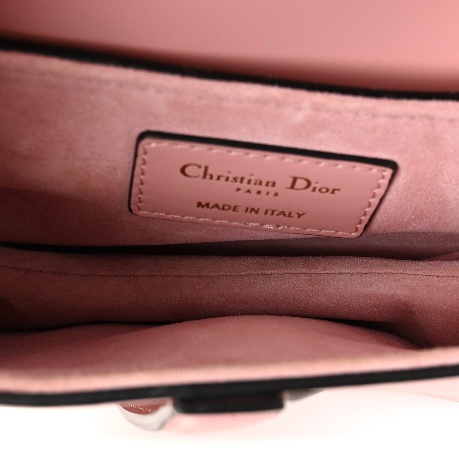 Smooth Calfskin Mini Saddle Bag Antique Pink