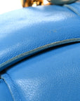 Lambskin Maxi Intrecciato Padded Chain Cassette Crossbody Bag Swimming Pool