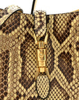 Snakeskin Mini Jackie 1961 Hobo Beige