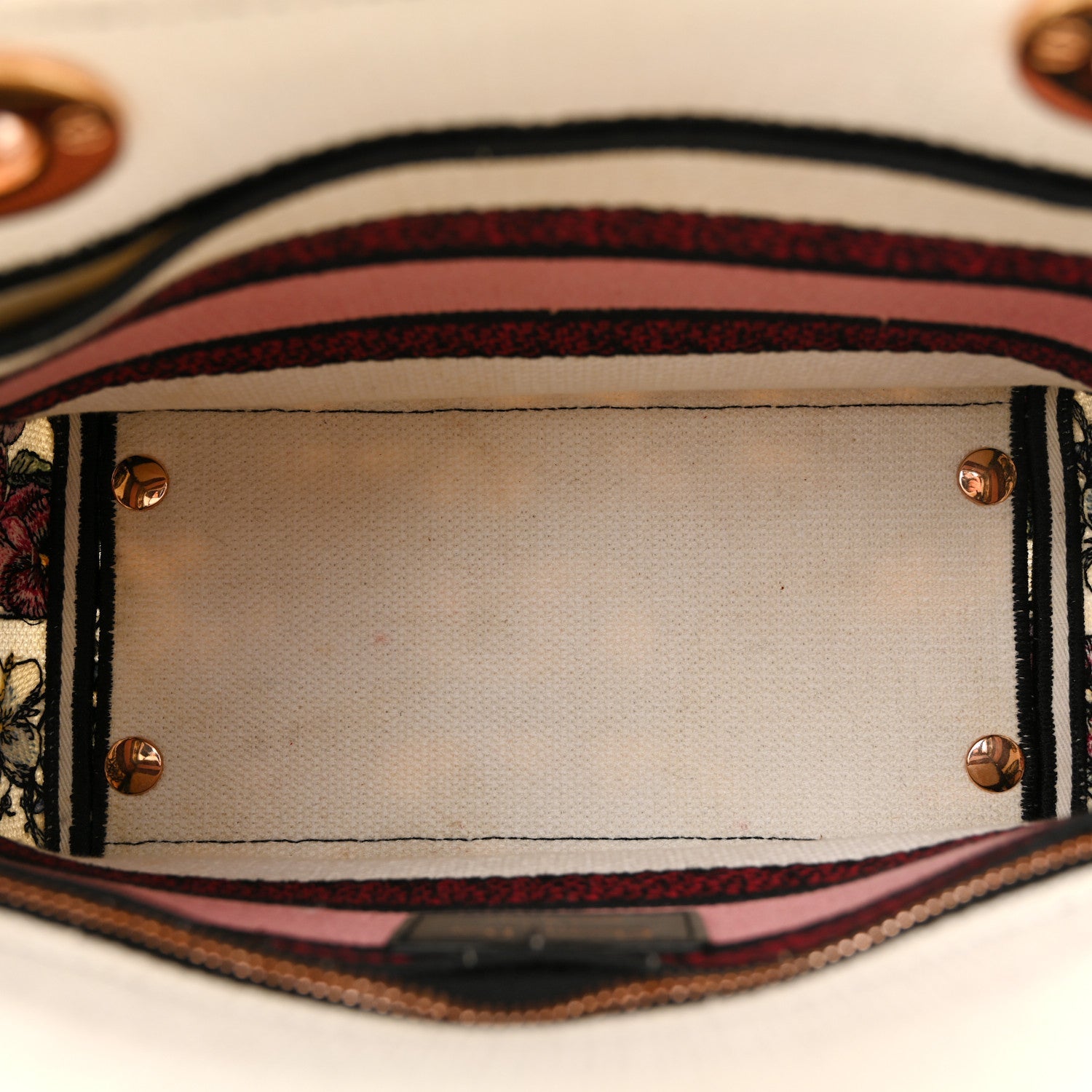 Canvas Florilegio Embroidered Medium Lady D-Lite White Multicolor