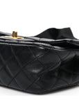Lambskin Quilted Mini Romance Rectangular Flap Black