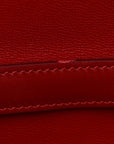 Box Calfskin Medium Classic Box Flap Bag Dark Brick
