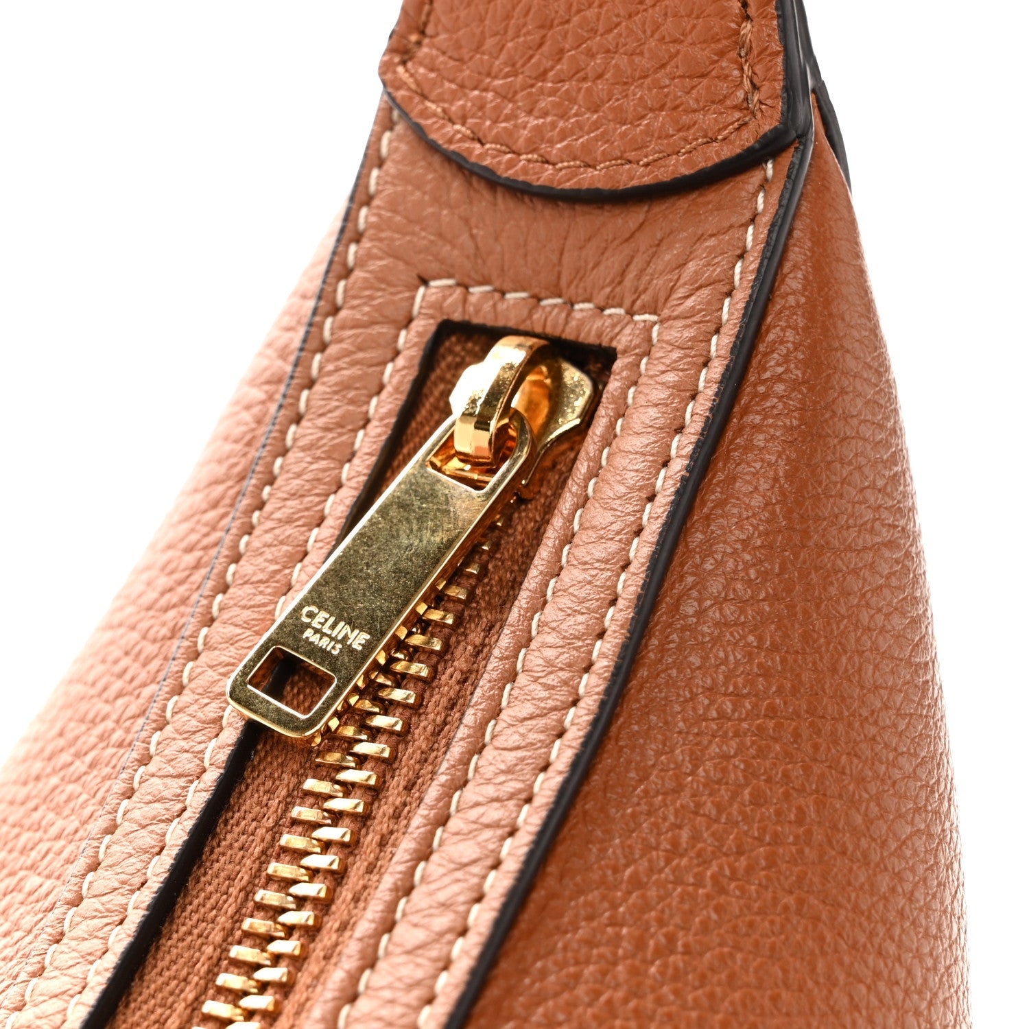 Supple Calfskin Small Triomphe Heloise Shoulder Bag Tan