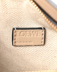 Calfskin Mini Woven Puzzle Bag Beige White