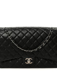 Caviar Quilted Maxi Double Flap Black