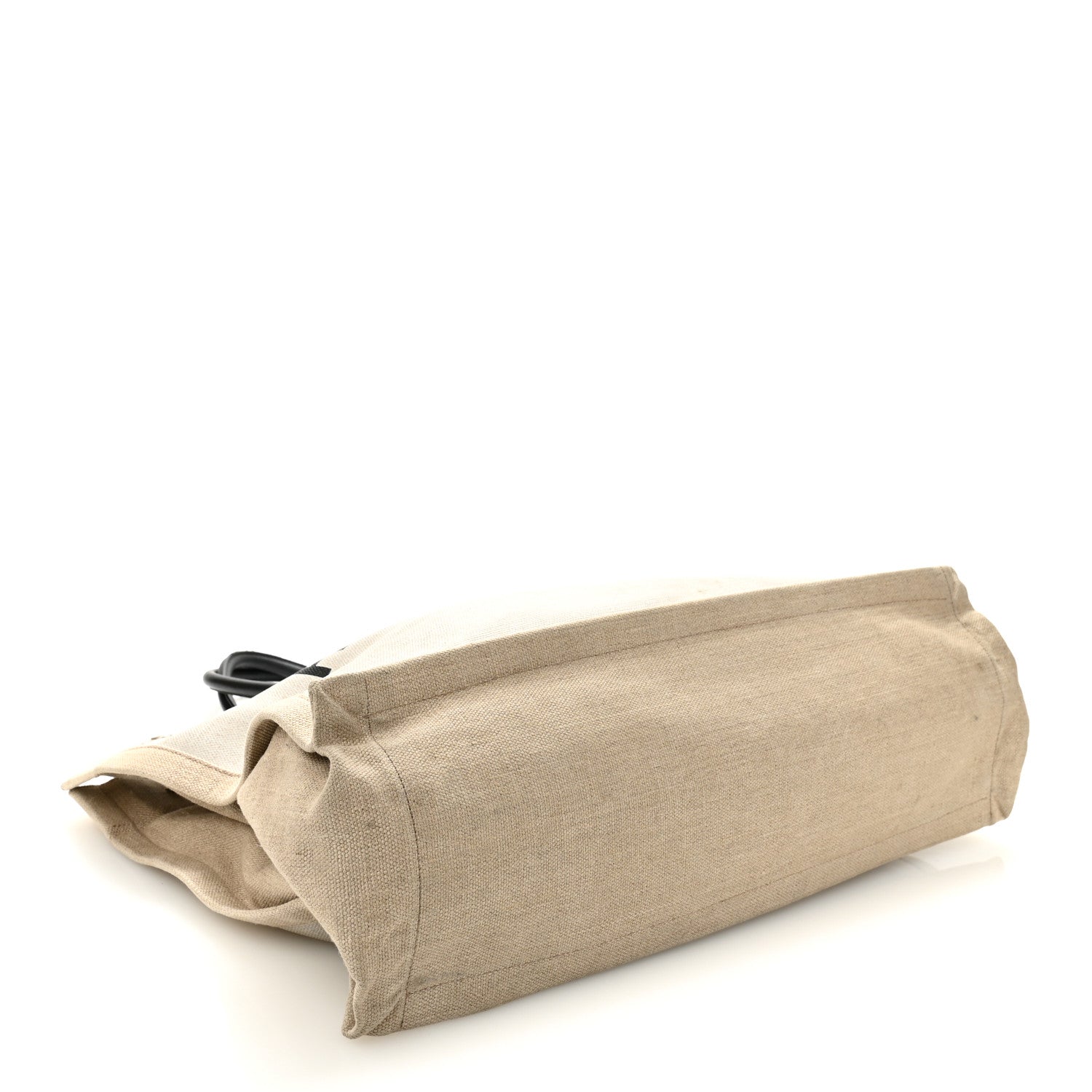 Linen Calfskin Rive Gauche Tote Optic White