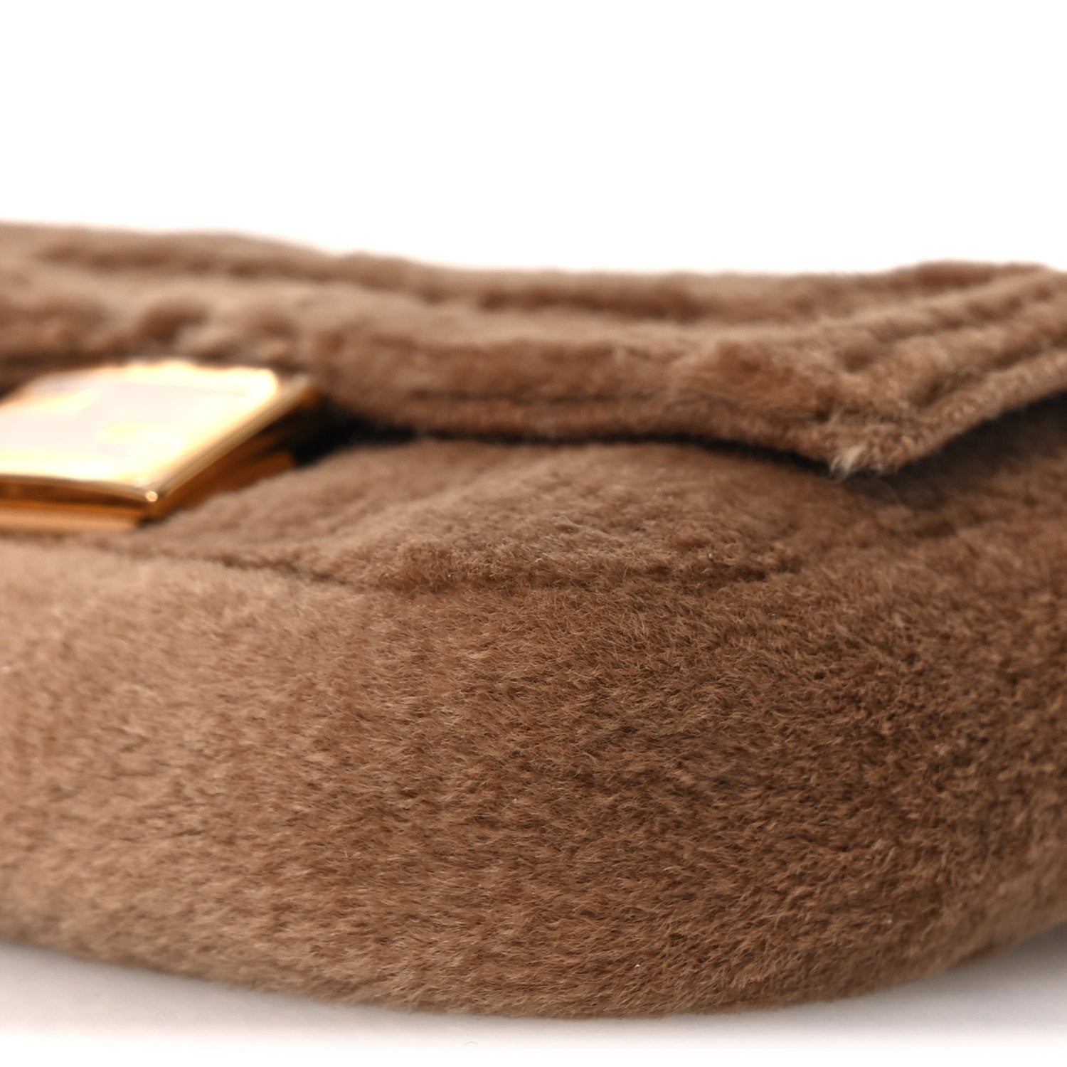 Mink Shiny Nappa Nano Baguette Charm Naturale Oro Soft