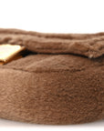 Mink Shiny Nappa Nano Baguette Charm Naturale Oro Soft