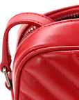 Calfskin Matelasse Monogram Lou Camera Bag Rouge Eros