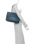 Nappa Intrecciato Medium Classic Chain Strap Tote Mallard