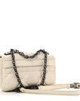 Lambskin Macrocannage Small D1OR Caro Bag Ivory
