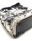 Calfskin Toile de Jouy Carnivora Medium Lady D1OR White Black