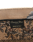 Canvas Embroidered Jardin D'Hiver Medium Book Tote Beige Multicolor