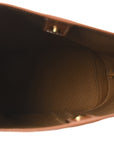 Triomphe Canvas Calfskin Small Bucket Bag Tan