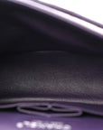 Aged Calfskin Quilted 2.55 Reissue Mini Flap Dark Purple
