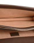 GG Supreme Monogram Textured Dollar Calfskin Top Handle Dionysus Shoulder Bag Beige Ebony New Acero