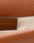 New Denim GG Monogram Dollar Calfskin Enamel Mini Dionysus Shoulder Bag Blue Tea Cuir Epilog Electric Blue