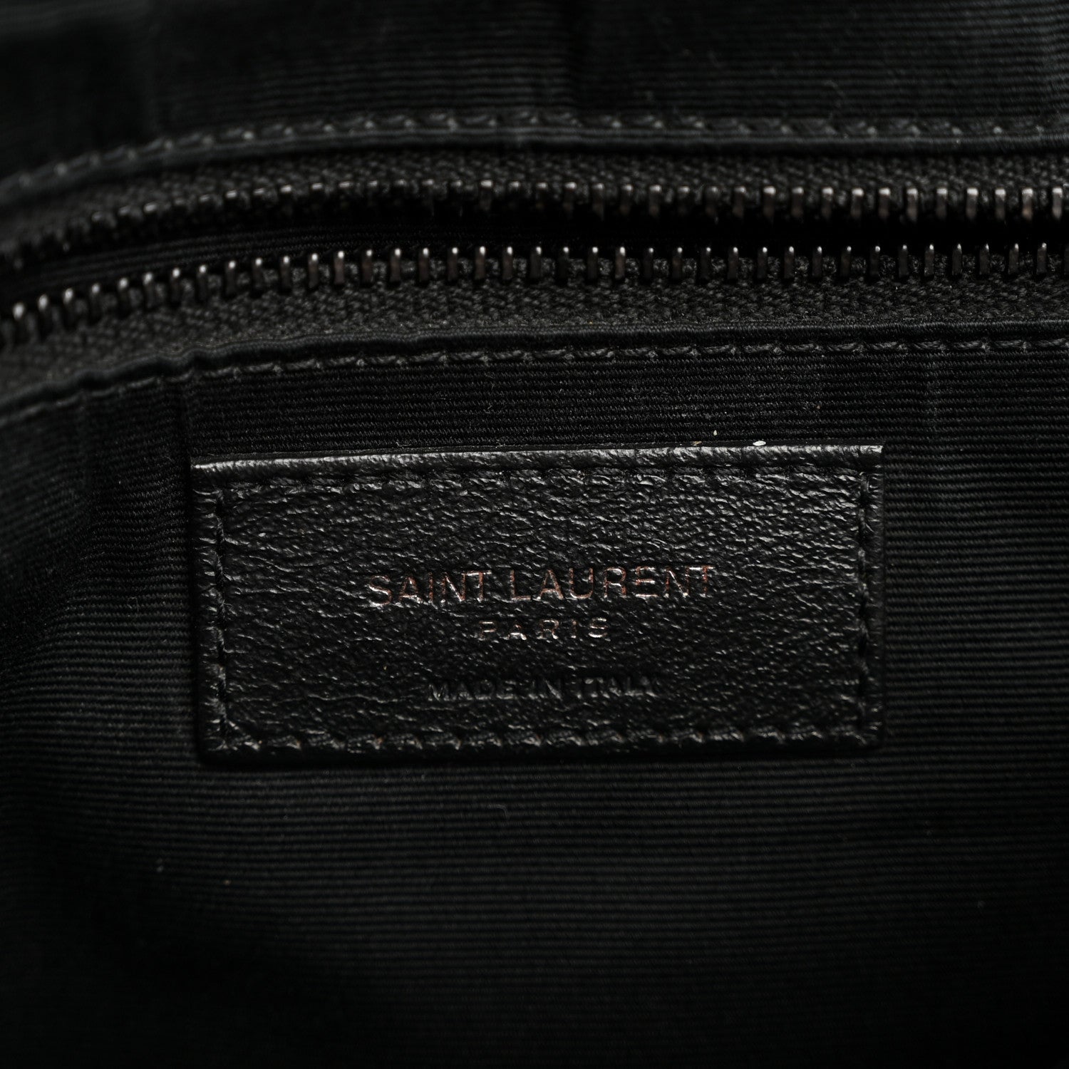 Calfskin Y Quilted Monogram Large Loulou Chain Satchel Black