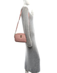 Calfskin Quilted Small Lola Camera Bag  Dusty Pink