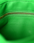 Lambskin Maxi Intreccio Padded Chain Cassette Crossbody Bag Racing Green