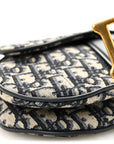 Oblique Mini Saddle Bag Blue