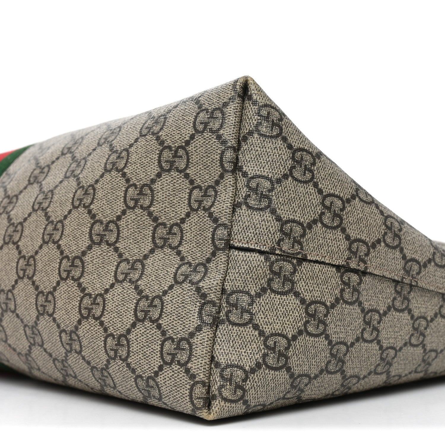GG Supreme Monogram Medium Ophidia Shopping Tote Brown